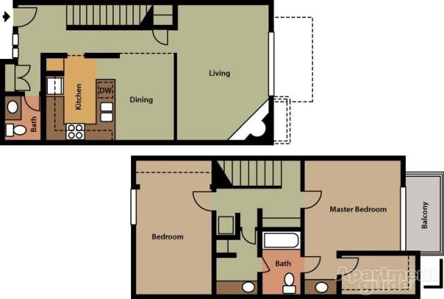 2BR/1.5BA - 2 BR/1.5BA