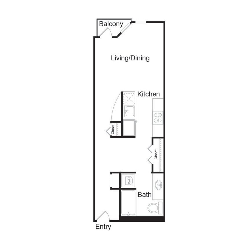 Floor Plan - Studio MFTE