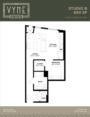 Final - Vyne On Haven - Floor Plans - STUDIO B - TYPE B - STUDIO - B