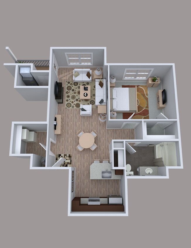 1 Bedroom Waterfront Unit C - C - Waterfront