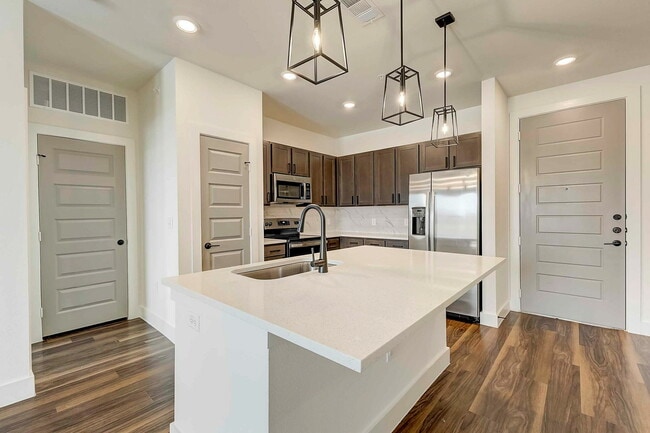 Two Kitchen Color Schemes - Prosper Elms Apartments