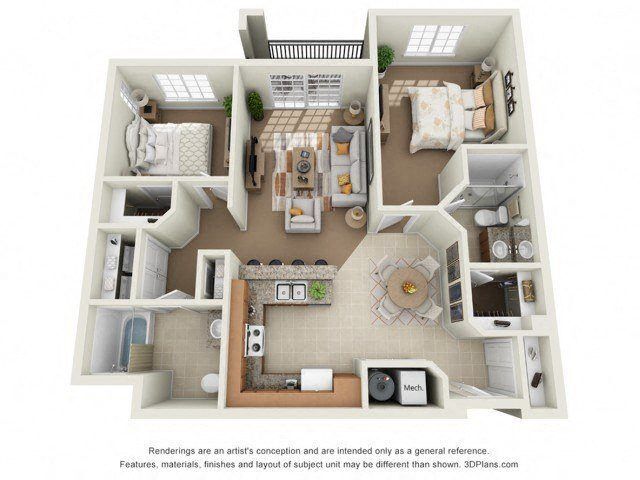 Floor Plan - 2 Bedroom