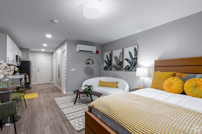 Studio - Living Area - Sage Allen Apartments