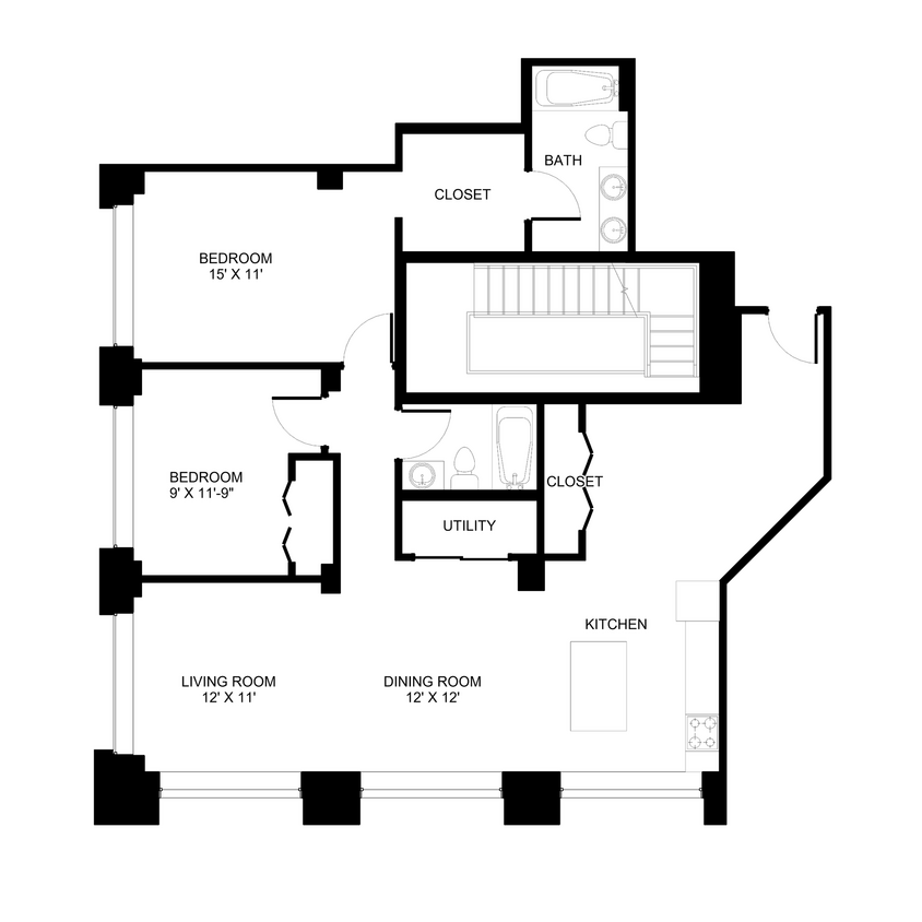 Floor Plan - The Astor West