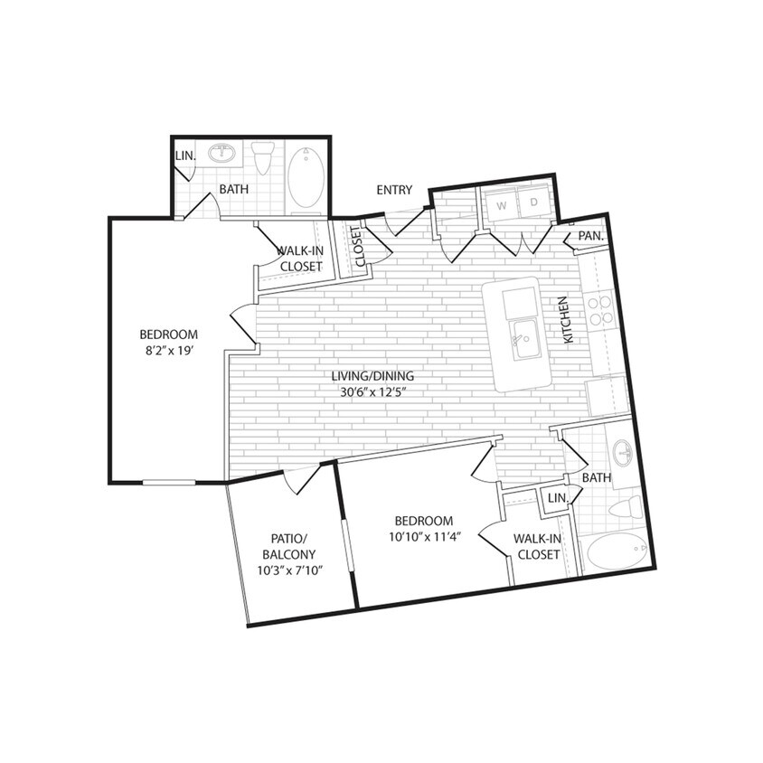 Floor Plan - BS1 - Two Bedroom