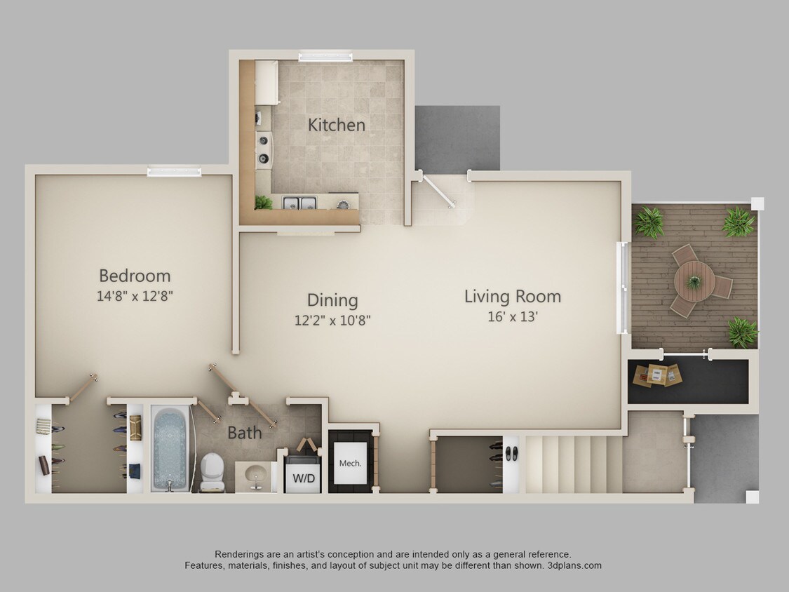 Floor Plan - 1D-Prairie
