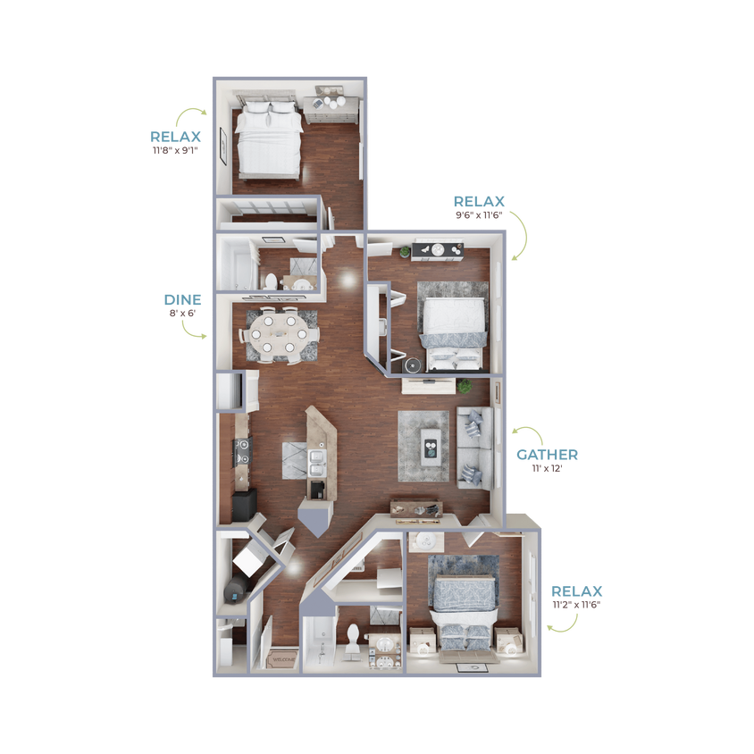 Floor Plan - 3 BEDROOM