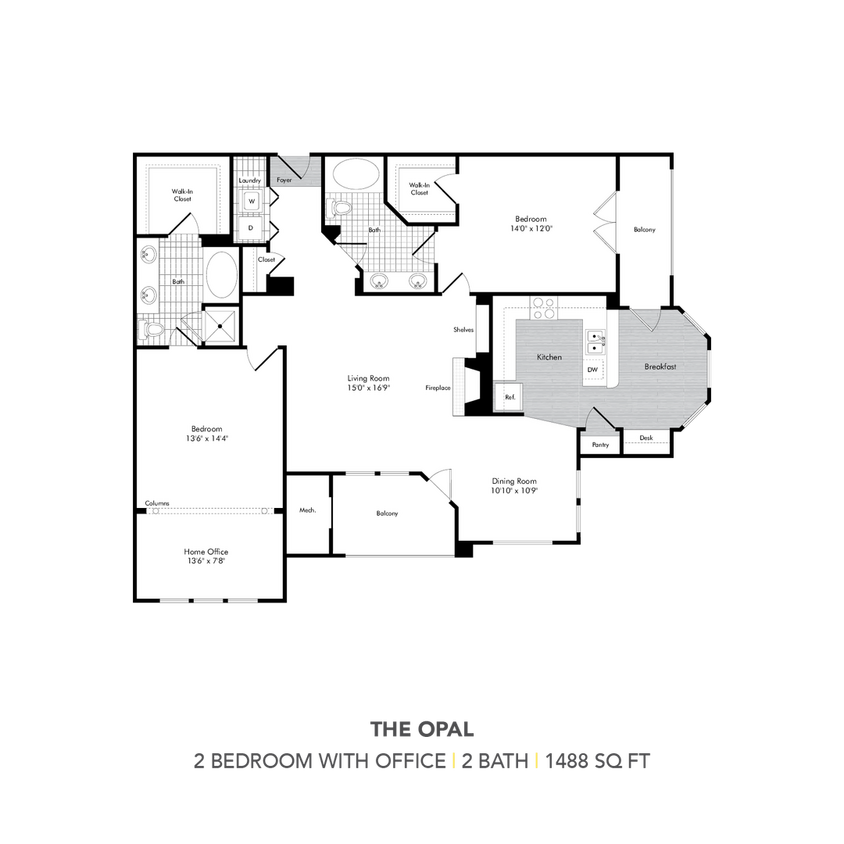 Floor Plan - BCA1:  The Opal