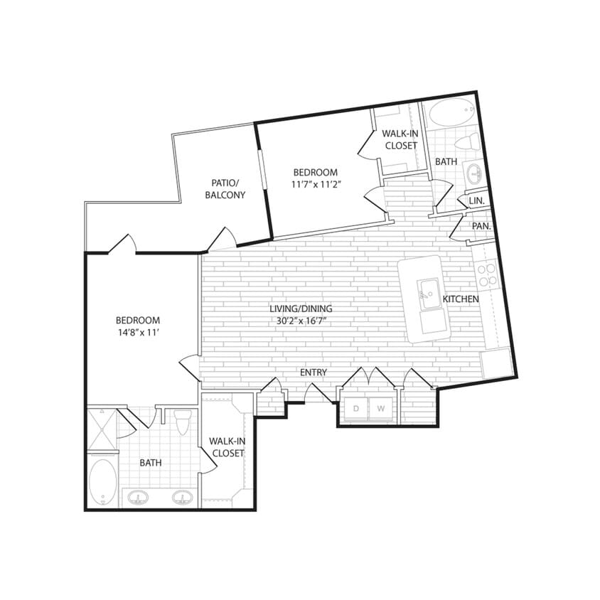 Floor Plan - BS2 - Two Bedroom