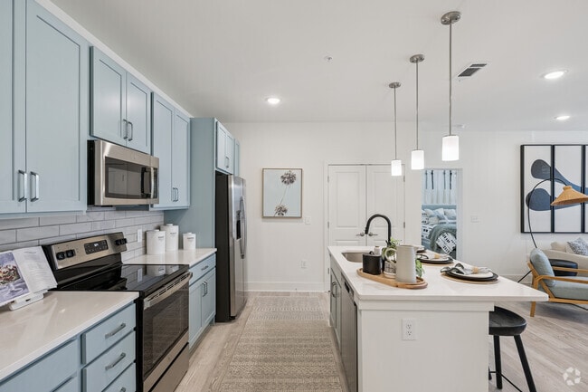 B1 - 2BR, 2BA - 1,021SF - Kitchen - Anchor Pointe Apartments