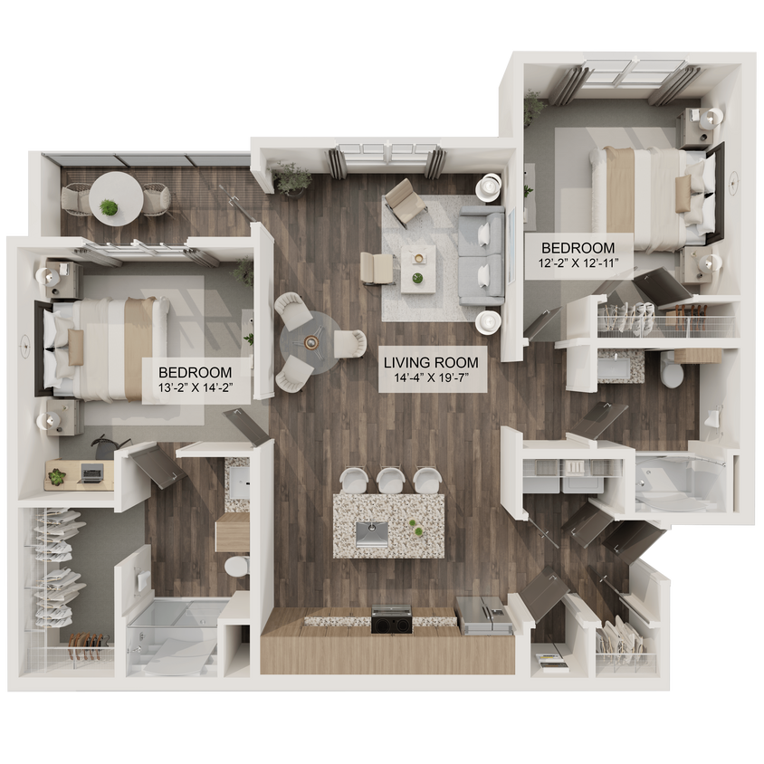 Floor Plan - The Mission (B2)