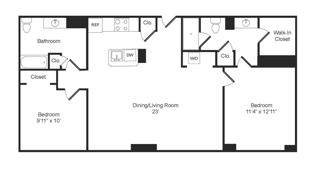 2 Bedroom Split 120 - 2 Bedroom Split 120