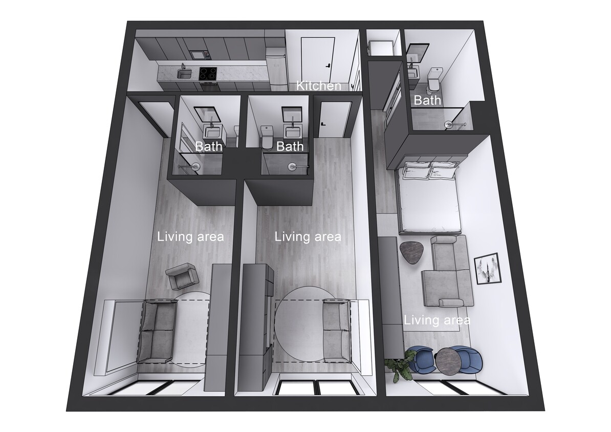 Floor Plan - The Murphy Co-Living Suite