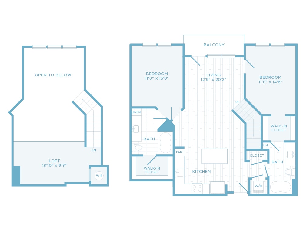 Floor Plan - B2P + Loft