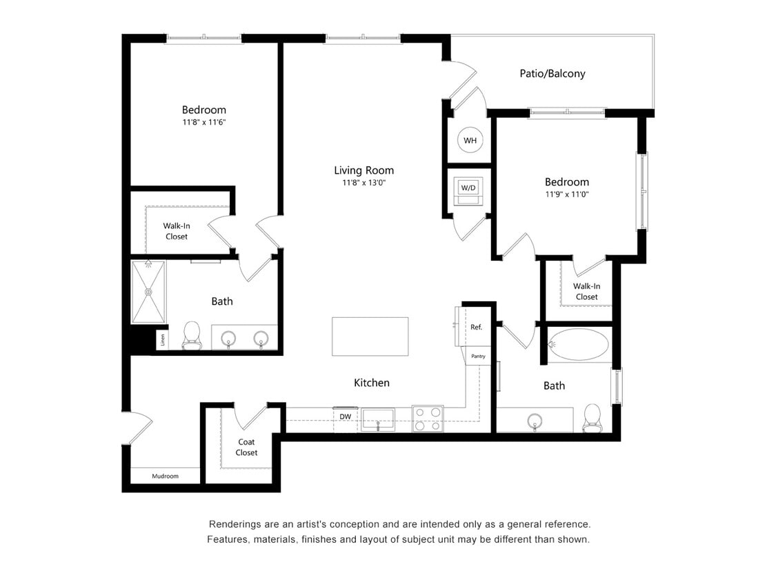 Floor Plan - 2 Bedroom C