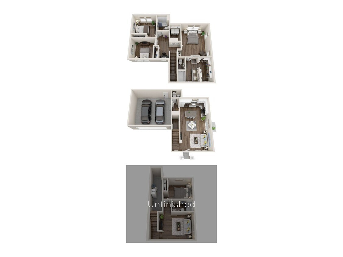Floor Plan - Valli 3 (Unfinished Basement)