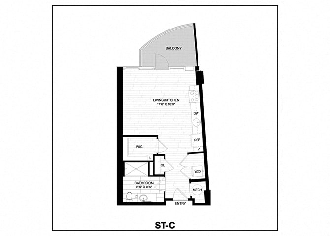 Floor Plan - Studio-C