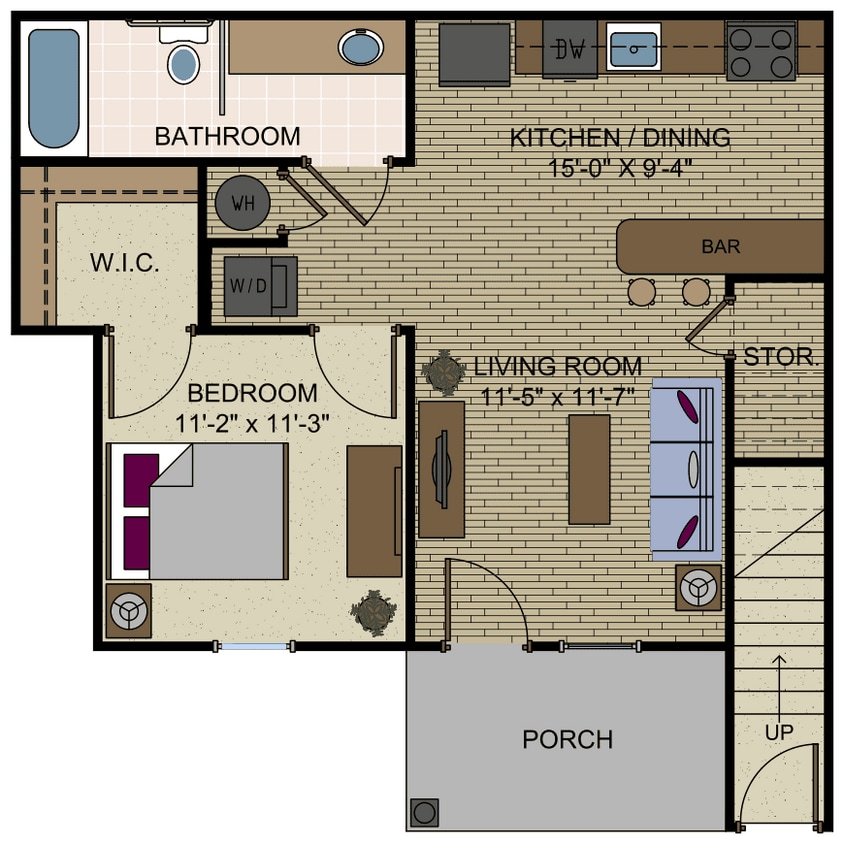 1 Bedroom Apartment - 1 Bedroom Apartment