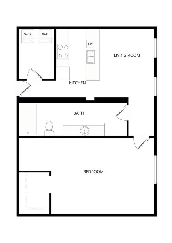 Floor Plan - G 1x1