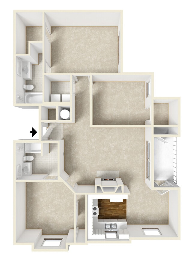 Floor Plan - 3 Ambassador Renovated