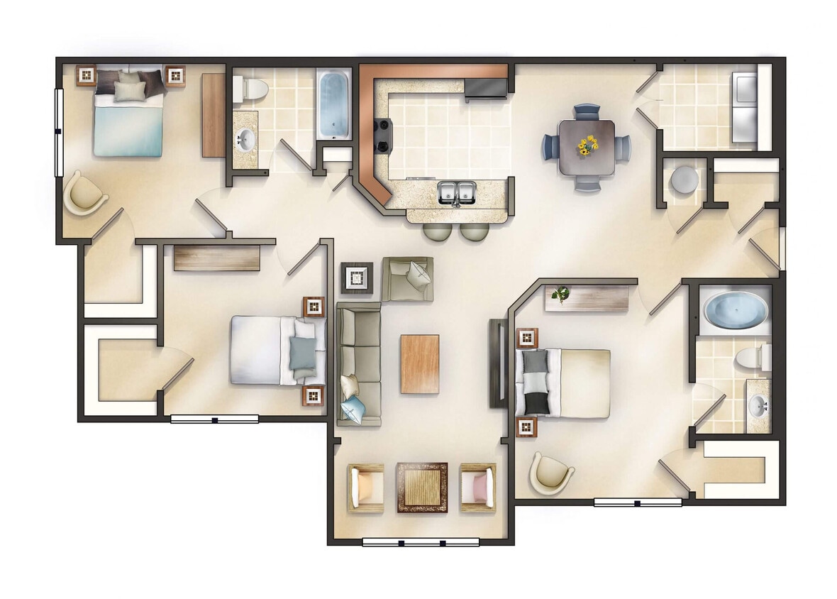 Floor Plan - The Dartmouth w/Sunroom