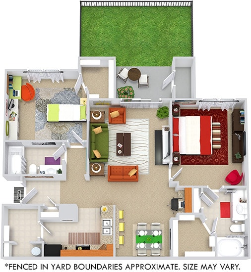 Floor Plan - Holden with Fenced-In Yard