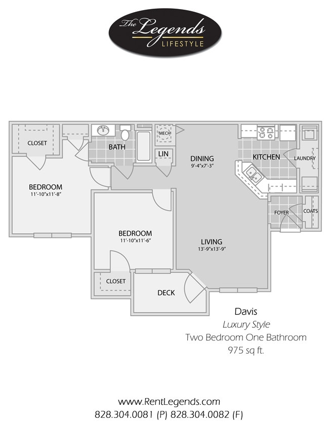 Davis - 2 Bedroom 1 Bath - Davis
