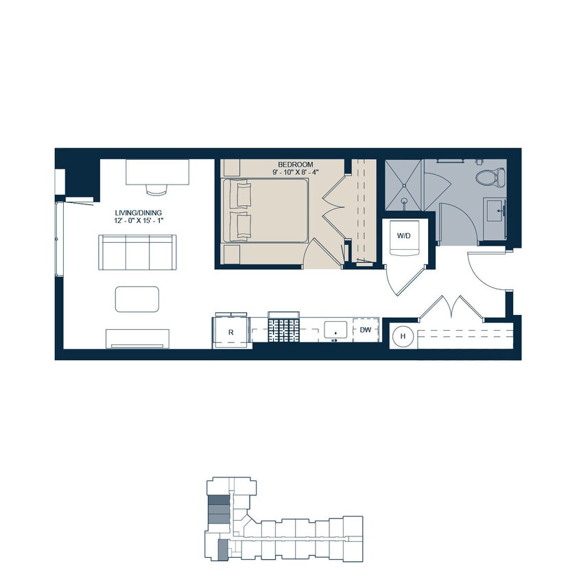 Uplands Flats - J1 Floorplan - J1