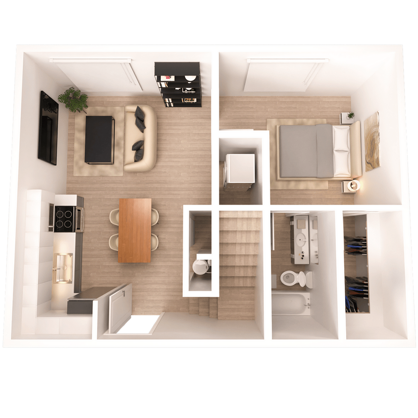 Loft 653 | 1 Bed 1 Bath | 858 Square Feet - 1x1 Loft 653