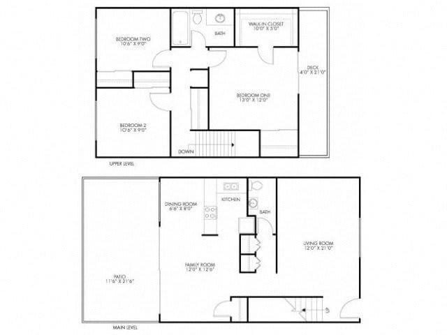 Floor Plan - 3x1 Townhouse Reno