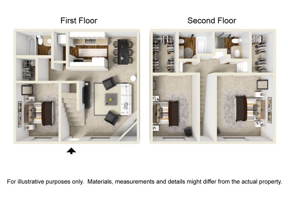 Floor Plan - 3B - TOWNHOME