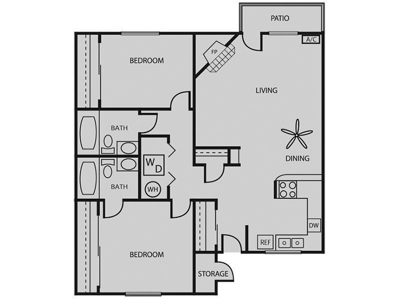 Floor Plan - Sequoia W/D Renovated Plus