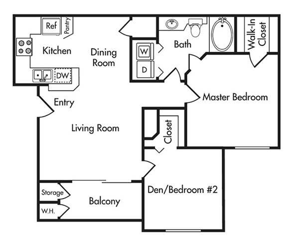 Floor Plan - A3 Den - ADA