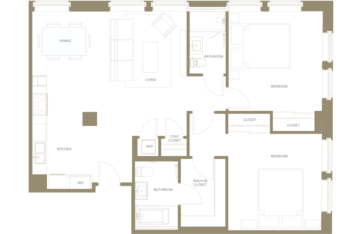 Floor Plan - Two Bedroom C