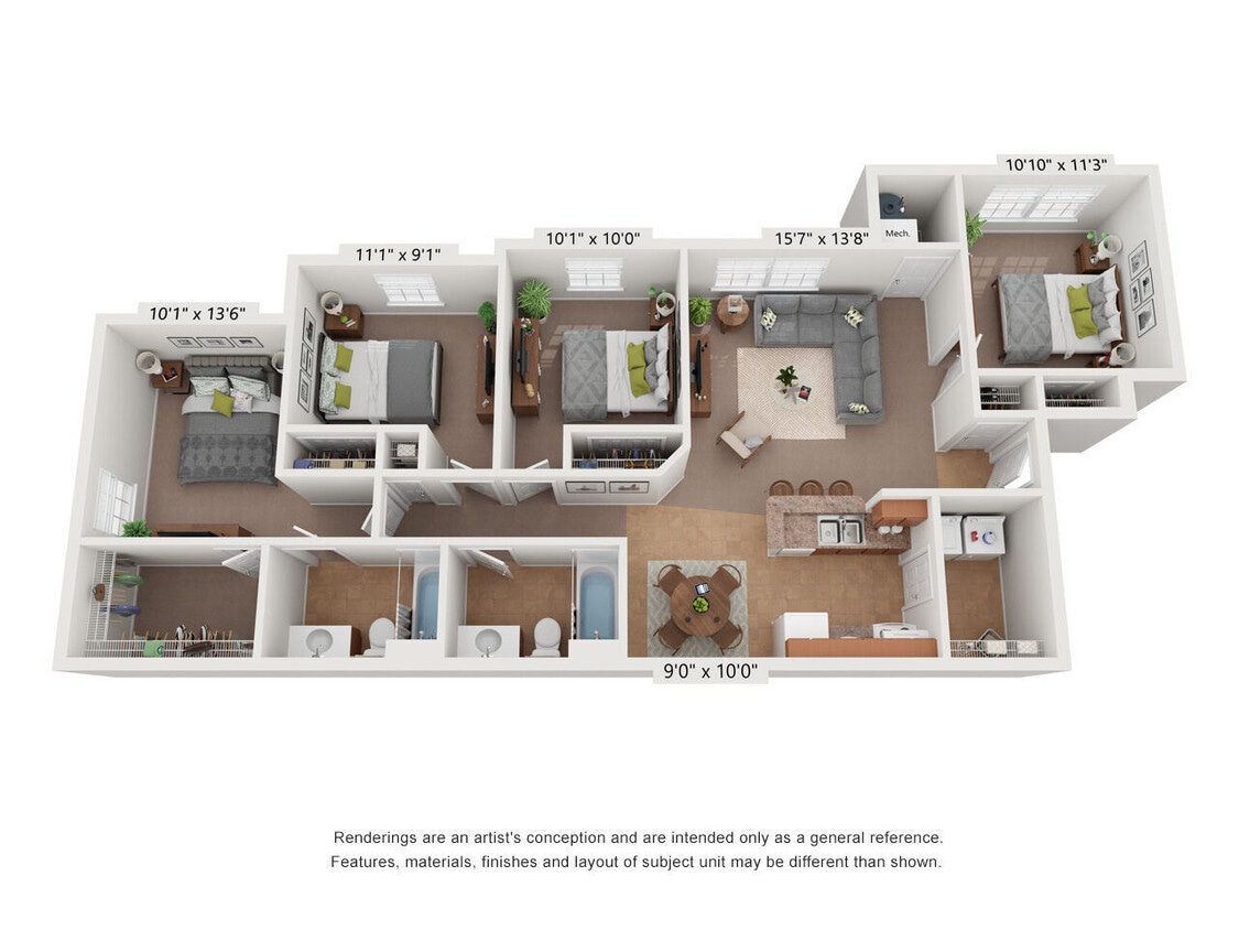 Floor Plan - Willow *Newly Renovated 