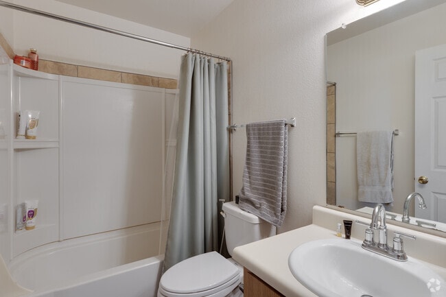 2BR, 2BA - 950SF - Primary Bathroom - Highland Terrace
