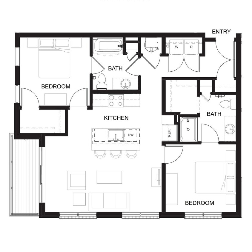 Floor Plan - The Kelton
