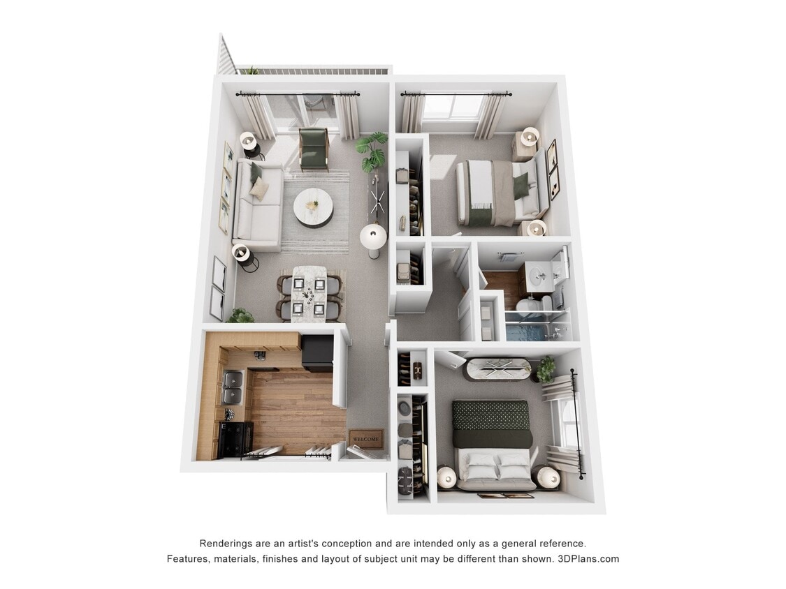 Floor Plan - Two Bedroom 