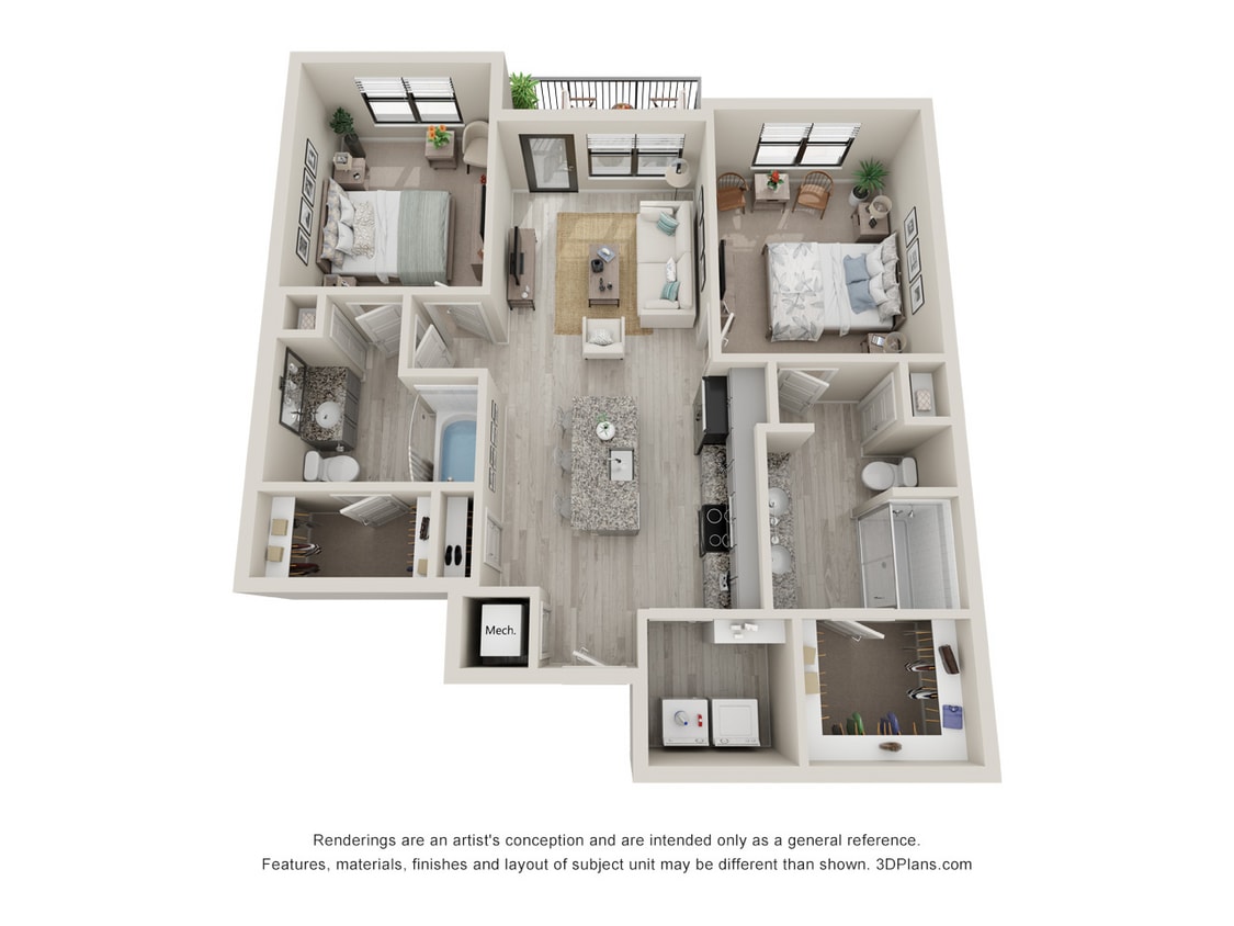 Parkside at East Villages_B5.jpg - B5 - 2 Bedroom, 2 Bathroom