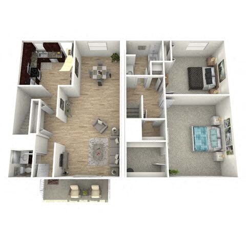 Floor Plan - Pembroke Townhome