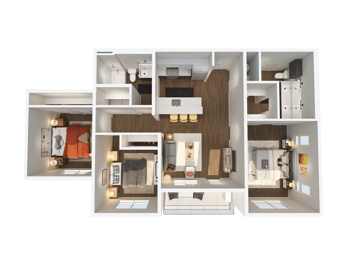 Floor Plan - 3x2