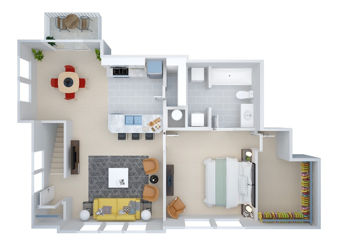 Crown_Lone_Oak__A1_Villa__1000 June 07 2018.jpg - 1 Bedroom Villa Up