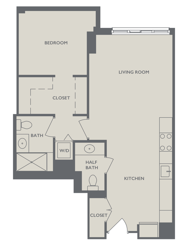 Floor Plan - One Bedroom D
