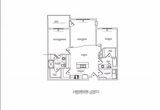 2BR/2BA - 2 BD/2 BA
