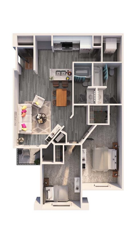Floor Plan - 2x2S