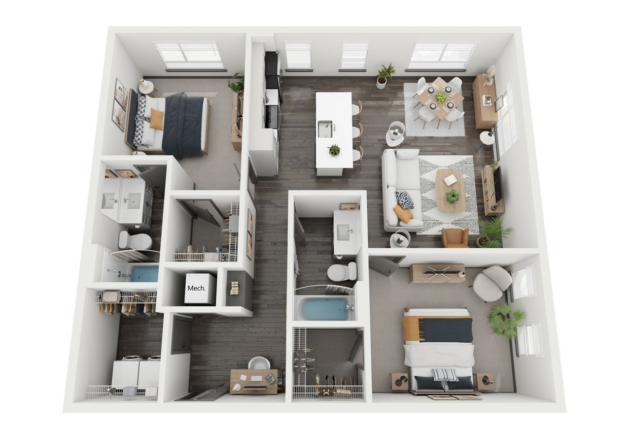 2x2 - Ensemble.jpg - Ensemble - Two Bedroom / Two Bathroom