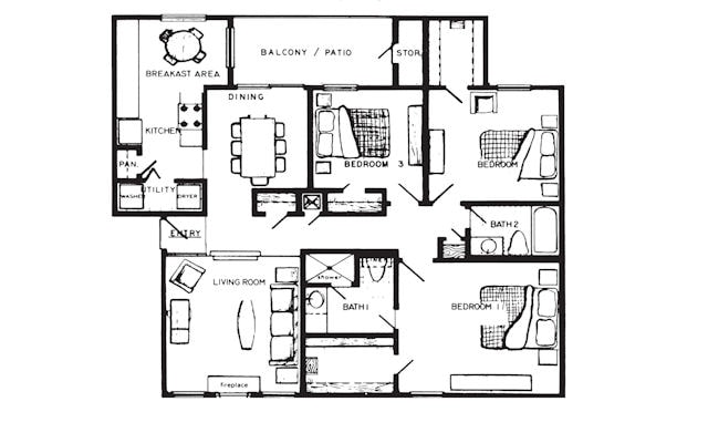 THE TIFFANY - 3A - 3 Bedroom (Tiffany)
