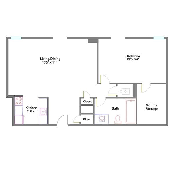 1BR/1BA - * The Spruce