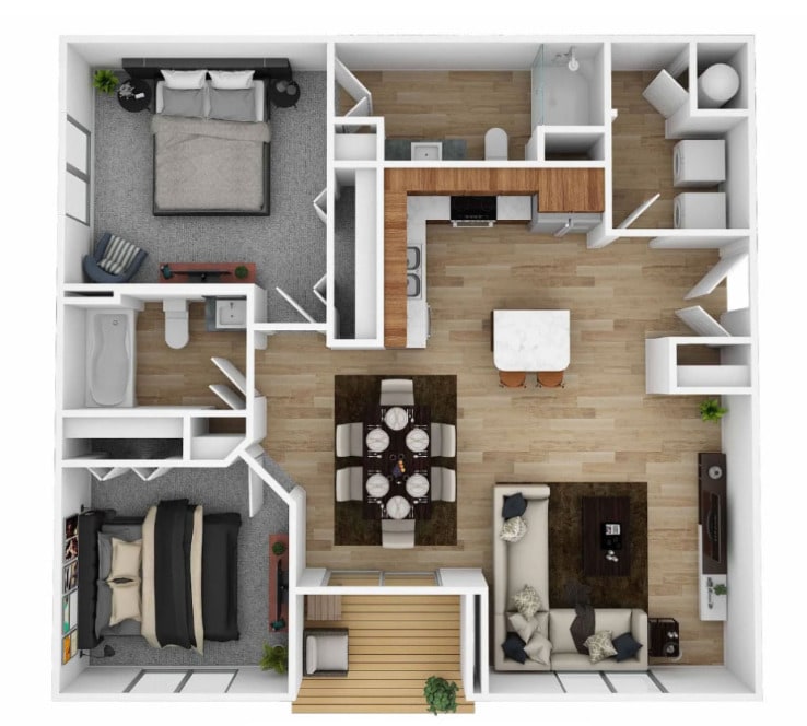 Floor Plan - Two Bedroom SP