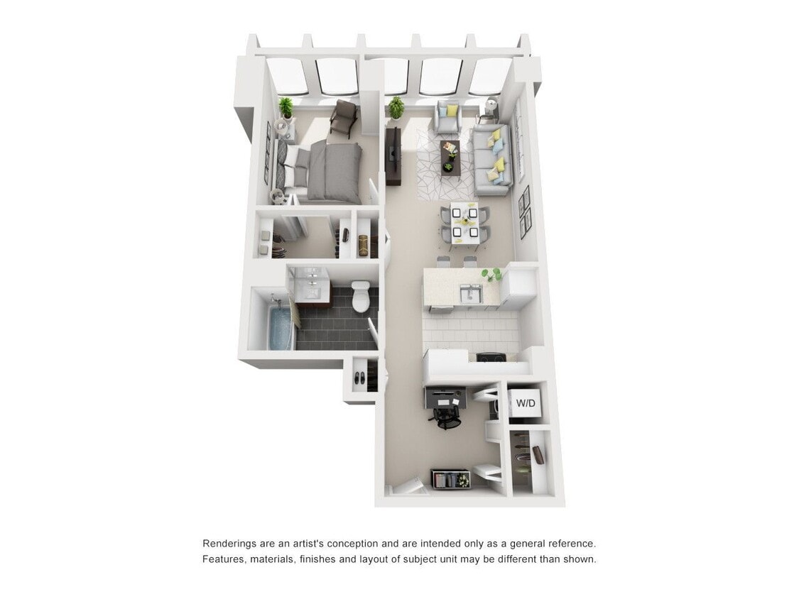 Floor Plan - 1 Bedroom